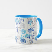 Licht en luchtig Hydrangea bloemenpatroon Mok (Voorkant rechts)