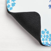 Licht en luchtig Hydrangea bloemenpatroon Muismat (Hoek)