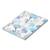 Licht en luchtig Hydrangea bloemenpatroon Notitieblok (Linkerzijde)