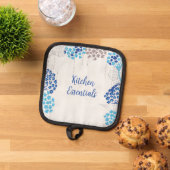 Licht en luchtig Hydrangea bloemenpatroon Pannenlap (Top down)