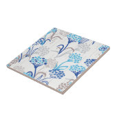 Licht en luchtig Hydrangea bloemenpatroon Tegeltje (Zijkant)