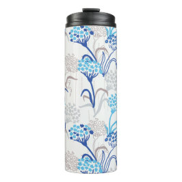 Licht en luchtig Hydrangea bloemenpatroon Thermosbeker