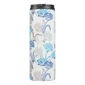 Licht en luchtig Hydrangea bloemenpatroon Thermosbeker (Achterkant)