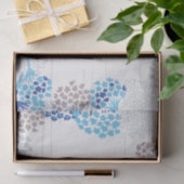 Licht en luchtig Hydrangea bloemenpatroon Tissuepapier (Geschenk)