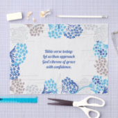 Licht en luchtig Hydrangea bloemenpatroon Tissuepapier (Craft)