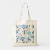 Licht en luchtig Hydrangea bloemenpatroon Tote Bag (Achterkant)