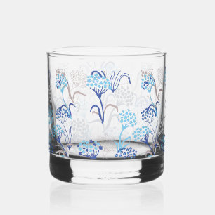 Licht en luchtig Hydrangea bloemenpatroon Whisky Glas