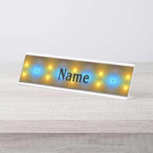 Licht en schaduw bureau naambordje (Voorkant)