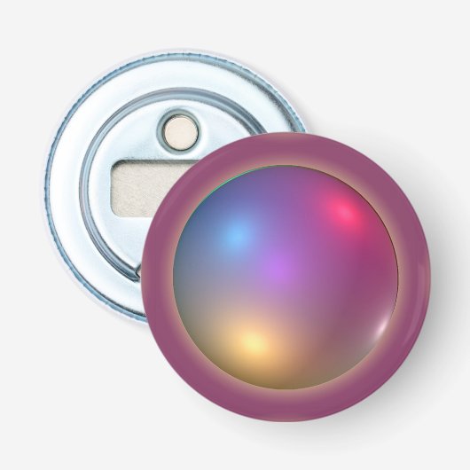Licht en schaduw button flesopener (Voorkant)