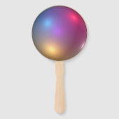 Licht en schaduw handwaaier (Achterkant)