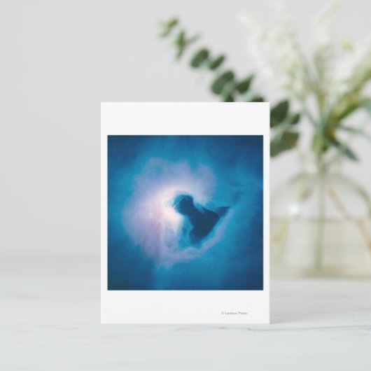 Licht en schaduw in de Carina Nebula Briefkaart (Staand voorkant)