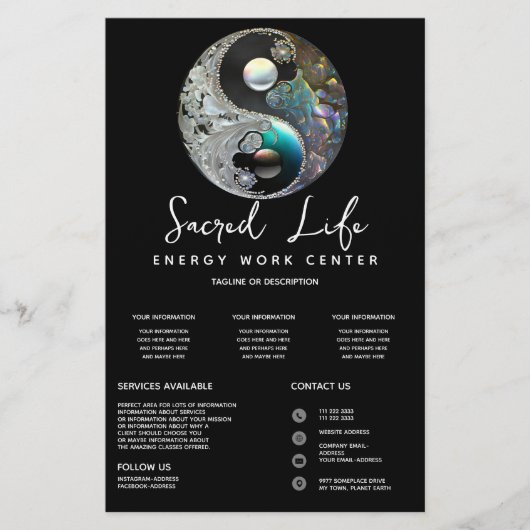 Licht en Schaduw | Yin Yang Flyer (Voorkant)