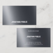 Licht en schaduwzwart, elegant modern visitekaartje (Voorkant / Achterkant)