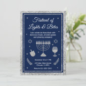 Licht- en Smaakfestival Hanukkah-feest Kaart (Staand voorkant)