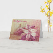 Licht en stilte Kerst Kaart (Gele Bloem)