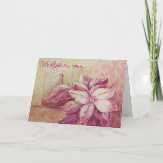 Licht en stilte Kerst Kaart (Voorkant)