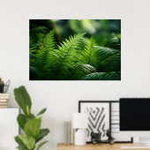 Licht en varens poster (Thuiskantoor)