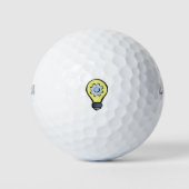 Licht en vistuig golfballen (Voorkant)