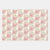 Licht en Waterverf van zoete Oranje Rozen Inpakpapier Vel (Voorkant 3)