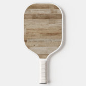 Licht essen hout pickleball paddle (Voorkant)