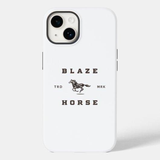 Licht etiket voor blaze-paarden Case-Mate iPhone case (Achterkant)