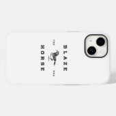 Licht etiket voor blaze-paarden Case-Mate iPhone case (Achterkant (horizontaal))