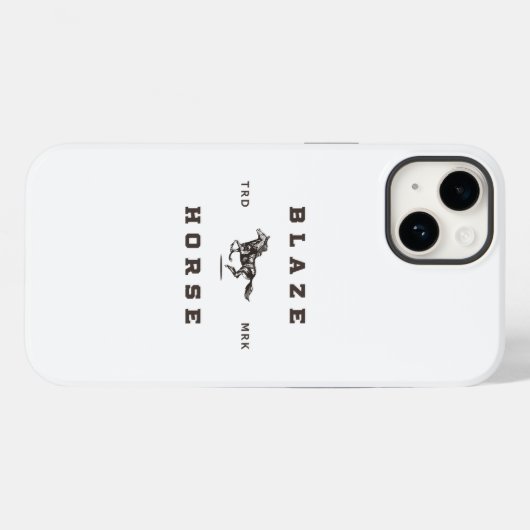 Licht etiket voor blaze-paarden Case-Mate iPhone case (Achterkant (horizontaal))