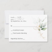 Licht Eucalyptus Glow Gold No Meal RSVP (Voorkant)