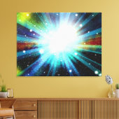 Licht Fantasy Galaxy Art-ontwerp Abstract Canvas Afdruk (Insitu (Woonkamer))
