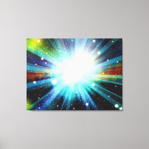 Licht Fantasy Galaxy Art-ontwerp Abstract Canvas Afdruk