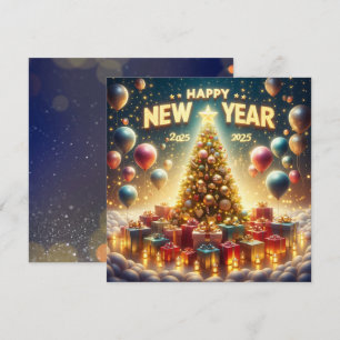 Licht & Feestelijk Nieuwjaar 2025 Feestdagenkaart