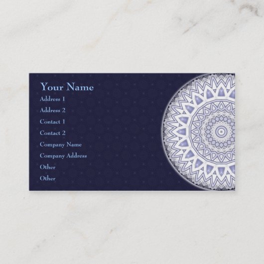 Licht Flake Mandala ・ Visitekaartje