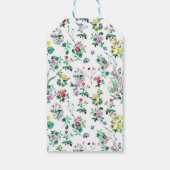 Licht Floral Patroon Aangepast Bericht Cadeaulabel (Achterkant)