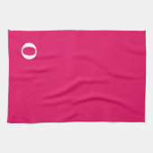 Licht frambozenfashionable Lettertype Theedoek (Horizontaal)