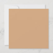 Licht Frans Beige Effen Kleur Vlak Dank u kaart (Voorkant)