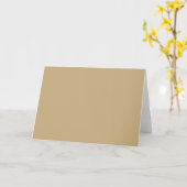 Licht Frans Beige Solid Color Kaart (Gele Bloem)