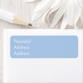 Licht Frans Blauw Retouradres Labels