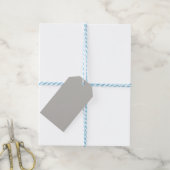Licht Frans Grijs Effen Kleur Cadeaulabel (Met Touw)