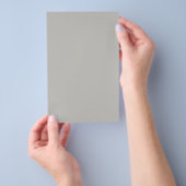 Licht Frans Grijs Effen Kleur Flyer (Hand)