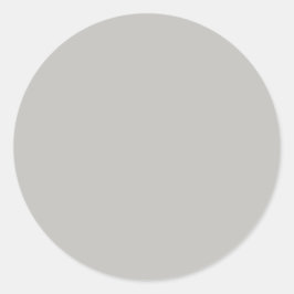 Licht Frans Grijs Effen Kleur Ronde Sticker