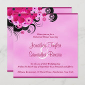 Licht Fuchsia 5.25 Bruiloft repetitie diner uitnod Kaart (Voorkant / Achterkant)