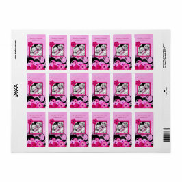 Licht Fuchsia Bloemen Bruiloft Foto Favoriet Label