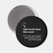 Licht gaat sneller dan een geluidsmagneet magneet (Voorkant / Achterkant)