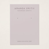 Licht gedempte lavender oorenkaart visitekaartje (Voorkant)