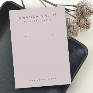 Licht gedempte lavender oorenkaart visitekaartje