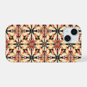 Licht Geel Abstract Patroon iPhone 15 Case (Achterkant horizontaal)