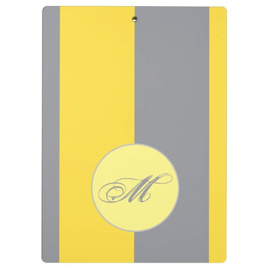 Licht geel en zacht grijs aanpassen klembord (Achterkant)