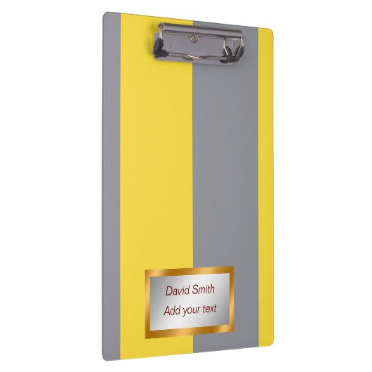 Licht geel en zacht grijs aanpassen klembord (Rechts)