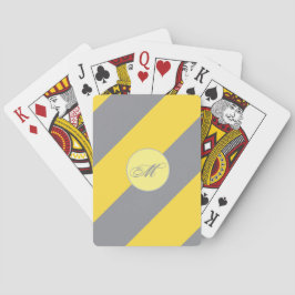 Licht geel en zacht grijs aanpassen pokerkaarten