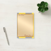 Licht geel en zacht grijs aanpassen post-it® notes (Kantoor)